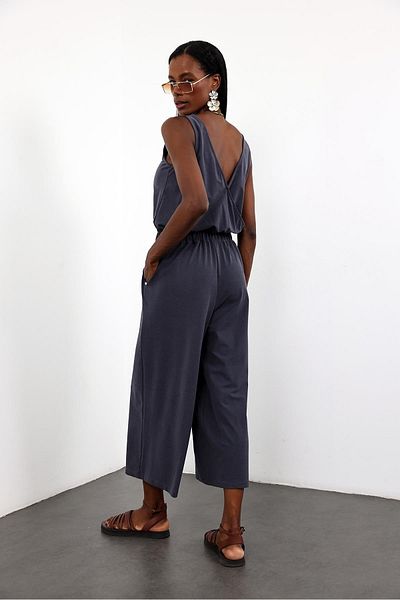5in1Canpolat Indigo Buy Elastic Modal Jumpsuit 1719