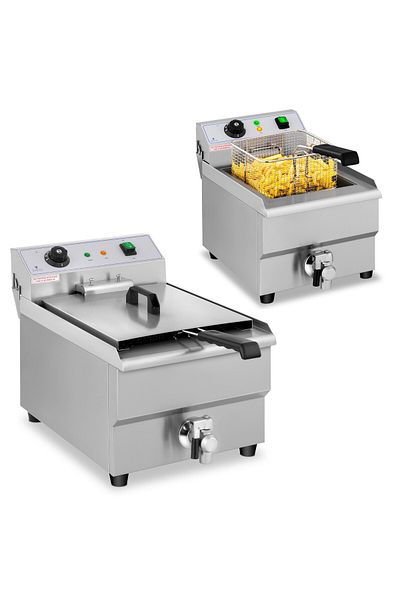 Royal Catering Friteuză electrică cu robinet, 230 V, 3500 W, 16 L