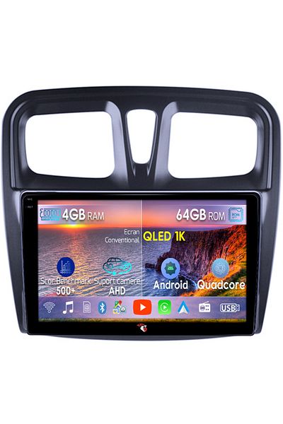 navi-it Navigatie dedicata Dacia Logan 2 2012-2019, 4GB RAM 64GB ROM, Octacore, Android 14, Display QLED 1K