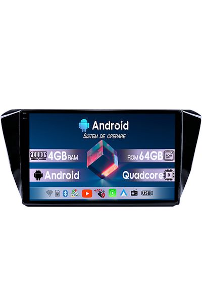 navi-it Navigatie dedicata Skoda Superb 3 2015-2019, 4GB RAM 64GB ROM, Quad Core, Display 10.1" QLED 1K, Car