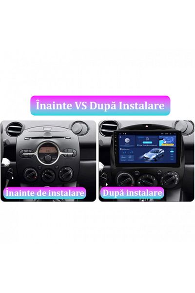 navi-it Navigatie dedicata Mazda 2 2007-2014, 4GB RAM 64GB ROM, Octacore, Display 9" QLED 1K, Carplay, Andro