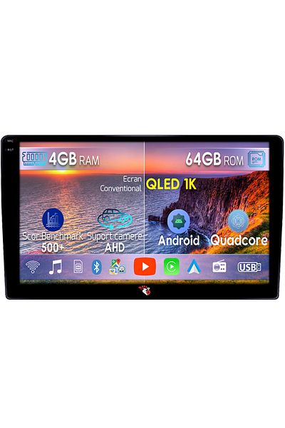 navi-it Navigatie dedicata Fiat Tipo 2022+, 4GB RAM 64GB ROM, Octacore, Android 14, Display QLED 1K 9", Carp