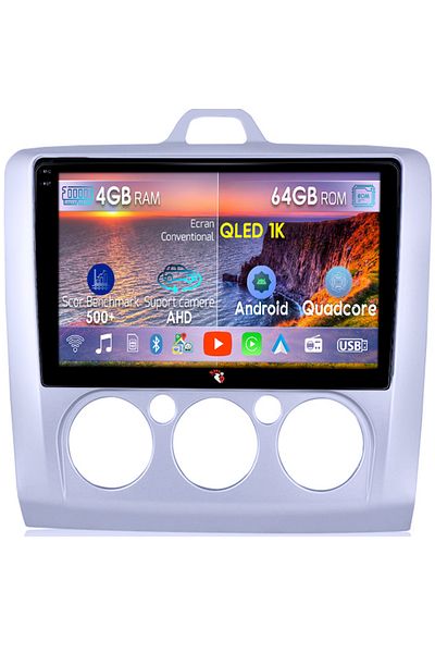 navi-it Navigatie dedicata Ford Focus 2 2004-2011, 4GB RAM 64GB ROM, Octacore, Android 14, Display QLED 1K 9