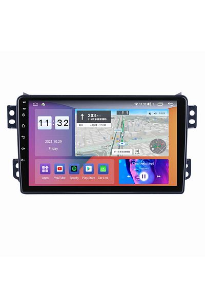 navi-it Navigatie dedicata Opel Agila 2007-2014/Suzuki Splash, 4 GB RAM 32 ROM, Android 13, Display QLED, 9"