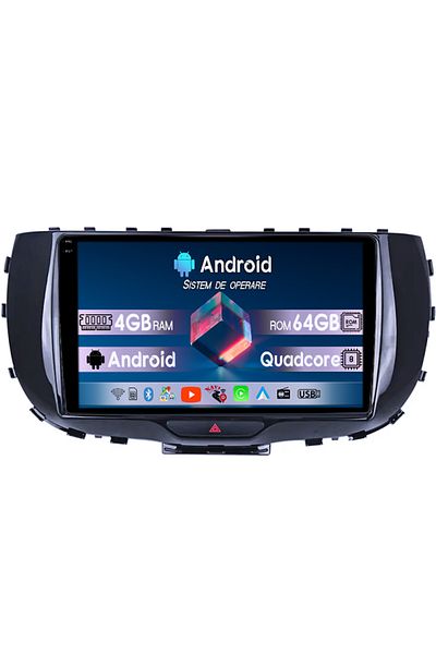 navi-it Navigatie dedicata Kia Soul 2019-2020, 4GB RAM 64GB ROM, Quad Core, Display 9" QLED 1K, Carplay, And