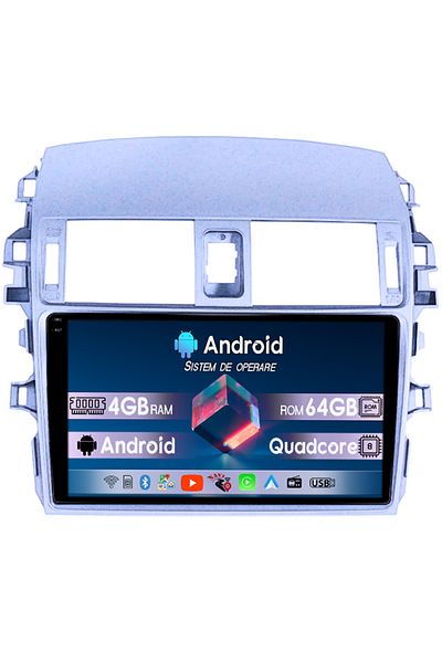 navi-it Navigatie dedicata Toyota Corolla 2006-2013, 4GB RAM 64GB ROM, Octacore, Display 9" QLED 1K, Carplay