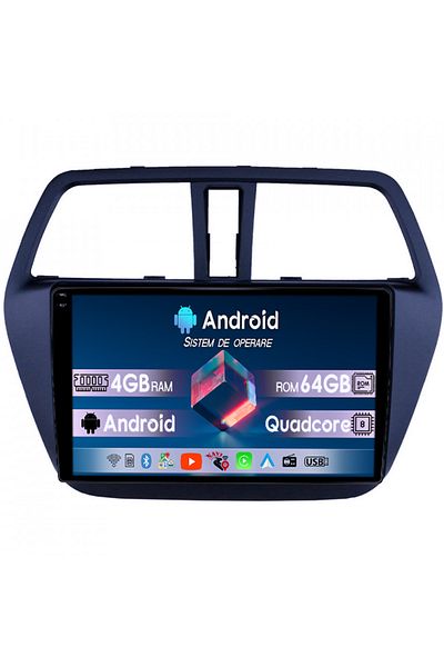 navi-it Navigatie dedicata Suzuki SX4 2014 S Cross, 4GB RAM 64GB ROM, Quad Core, Display 9" QLED 1K, Carplay