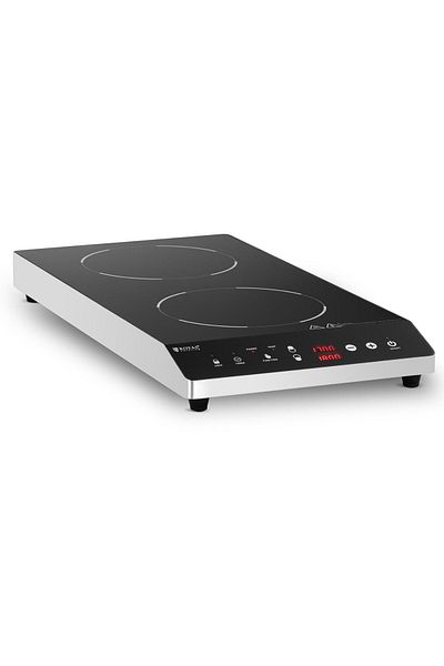 Royal Catering Kuchenka płyta indukcyjna nastawna 2 pola grzewcze śr. 26 cm LED 1800 W