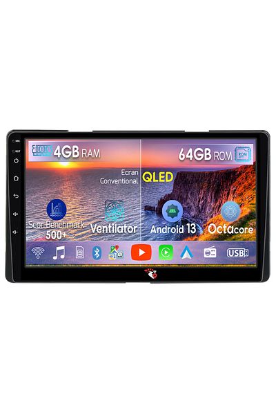 navi-it Navigatie dedicata Toyota Sienna 3 2014-2020, 4GB RAM 64GB ROM, Octacore, Android 13, Display QLED 9