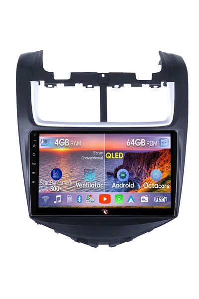 navi-it Dedicated navigation for Chevrolet Aveo 2014-2017, 4GB RAM 64GB ROM, Octacore, Android 13, 9" QLED display