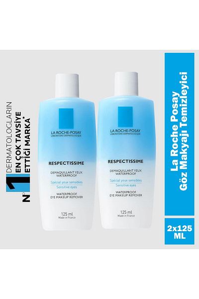 La Roche Posay Respectissime Eye Makeup Remover 125 ml 2 Pieces