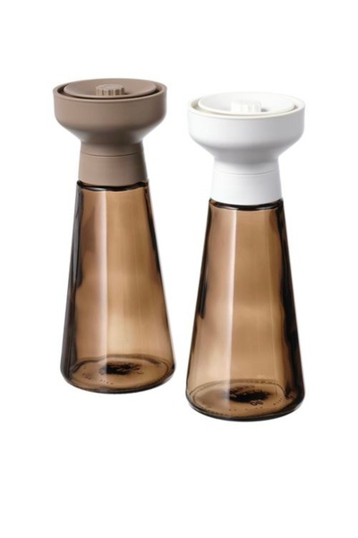 IKEA baharat öğütücü cam-kahverengi 19cm 2 parça