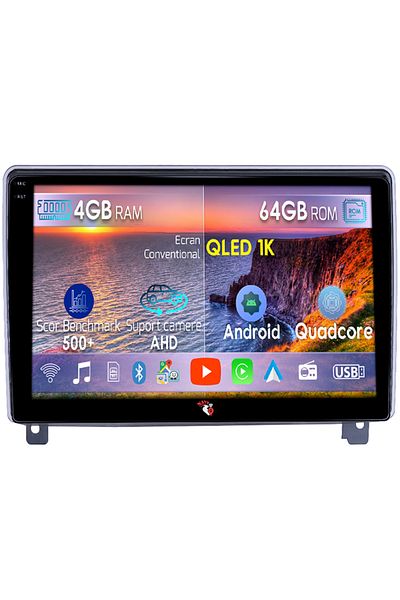 navi-it Navigatie dedicata Peugeot 407 2004-2011, 4GB RAM 64GB ROM, Octacore, Android 14, Display QLED 1K 9"