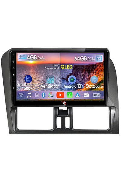 navi-it Navigatie dedicata Volvo XC60 2008-2014, 4GB RAM 64GB ROM, Octacore, Android 13, Display QLED 9", DS