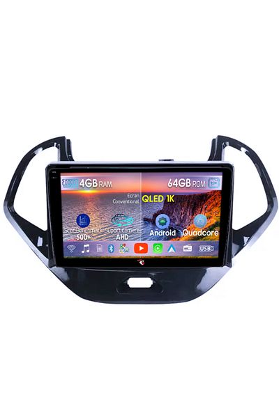 navi-it Navigatie dedicata Ford Figo 2015-2018, 4GB RAM 64GB ROM, Octacore, Android 14, Display QLED 1K 9",