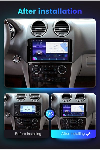 navi-it Navigatie dedicata Mercedes R Class W251 2005-2017, 4GB RAM 64GB ROM, Octacore, Android 14, Display