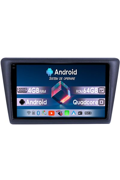 navi-it Navigatie dedicata Skoda Rapid 2013-2017, 4GB RAM 64GB ROM, Quad Core, Display 9" QLED 1K, Carplay,