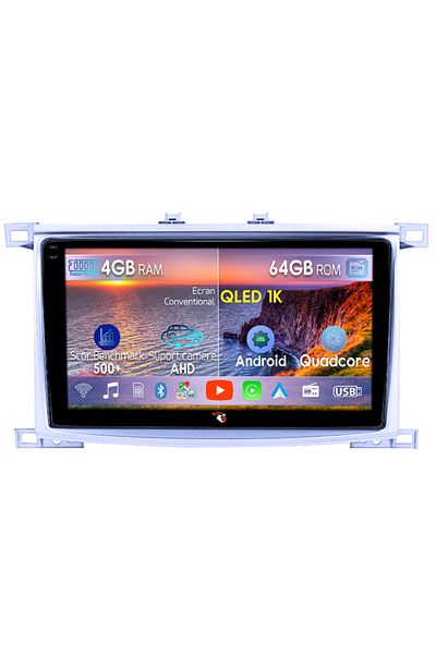 navi-it Navigatie dedicata Toyota Land Cruiser 100 2002-2007, 4GB RAM 64GB ROM, Octacore, Android 14, Displa