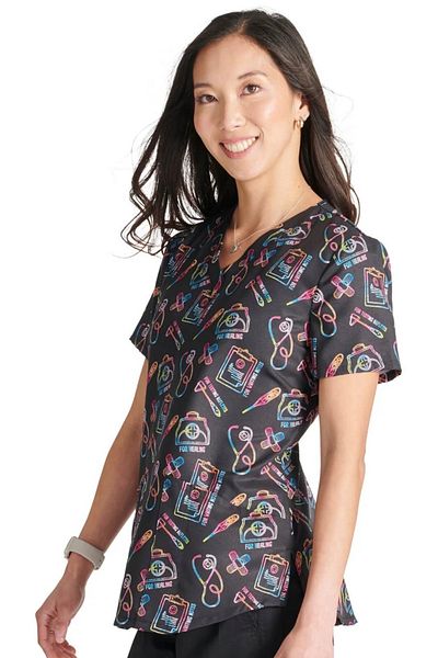 Cherokee UNIFORMS Bluză Medicală Cherokee - Genuine | Caring Essentials Marime Uniforma: XS