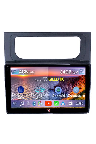 navi-it Navigatie dedicata Volkswagen Touran 2011-2015, 4GB RAM 64GB ROM, Octacore, Android 14, Display QLED