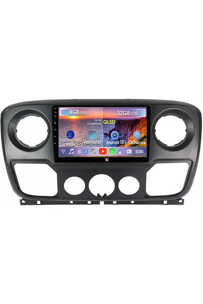 navi-it Navigatie dedicata Opel Movano, Renault Master 2020-2021, 4 GB RAM 32 ROM, Android 13, Display QLED,