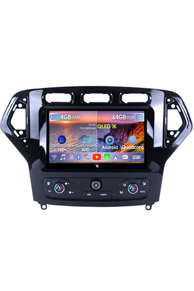 navi-it Navigatie dedicata Ford Mondeo 2007-2011, 4GB RAM 64GB ROM, Octacore, Android 14, Display QLED 1K 9"