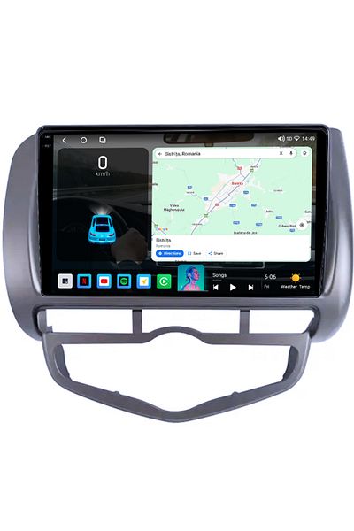 navi-it Navigatie dedicata Honda Jazz/City 2006, 4GB RAM 64GB ROM, Octacore, Android 14, Display QLED 1K 9",