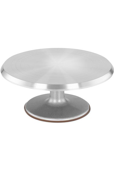 Royal Catering Patera podstawka na ciasto tort ciastka obrotowa aluminiowa śr. 31 cm