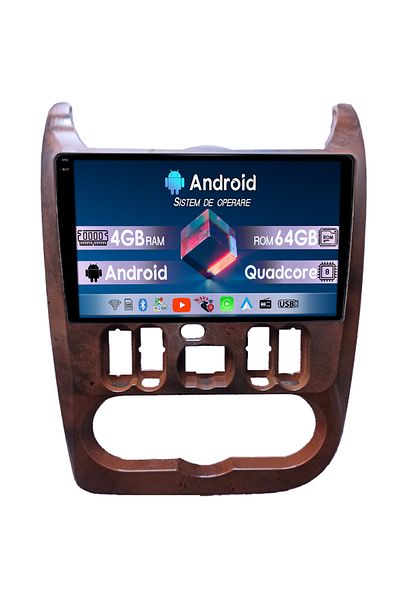 navi-it Navigatie dedicata Dacia Logan 2009-2015, 4GB RAM 64GB ROM, Octacore, Android 14, Display QLED 1K, 9