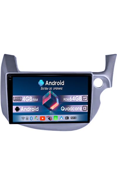 navi-it Navigatie dedicata Honda Fit/Jazz 2008-2013, 4GB RAM 64GB ROM, Octacore, Android 14, Display QLED 1K