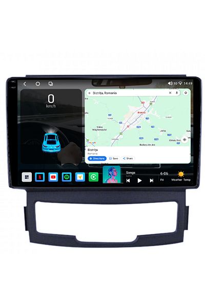 navi-it Dedicated navigation SsangYong Korando 2010-2013, 4GB RAM 64GB ROM, Octacore, Android 14, QLED display