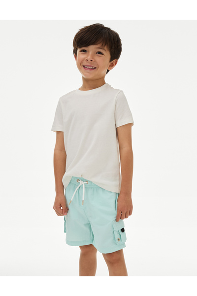 Marks & Spencer Kargo Cep Detaylı Çocuk Deniz Şortu (2-8 Yaş)