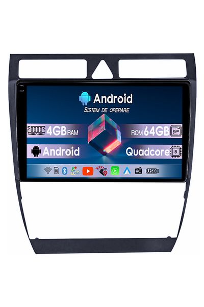navi-it Navigatie dedicata Audi A6, C5 1997-2004, 4GB RAM 64GB ROM, Quadcore, Android 14, Display QLED 1K, 9
