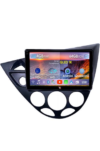 navi-it Navigatii dedicate Focus 1999-2005, 4GB RAM 64GB ROM, Octacore, Android 14, Display QLED 1K 9", Carp