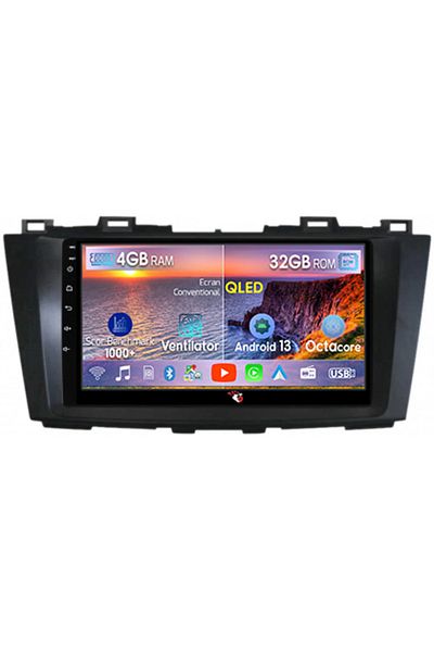navi-it Navigatie dedicata Mazda 5 2010-2015, 4GB RAM 32 ROM, Android 13, QLED,Display 9", DSP, Internet, Yo