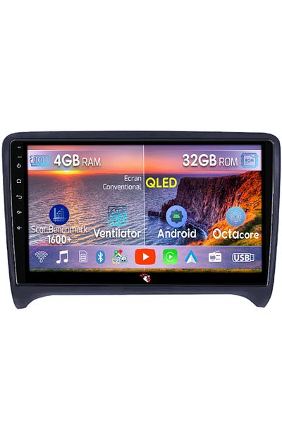 navi-it Navigatie dedicata Audi TT 2006-2015, 4 GB RAM 32 ROM, Android 13, Display QLED, 9", DSP, Carplay, A