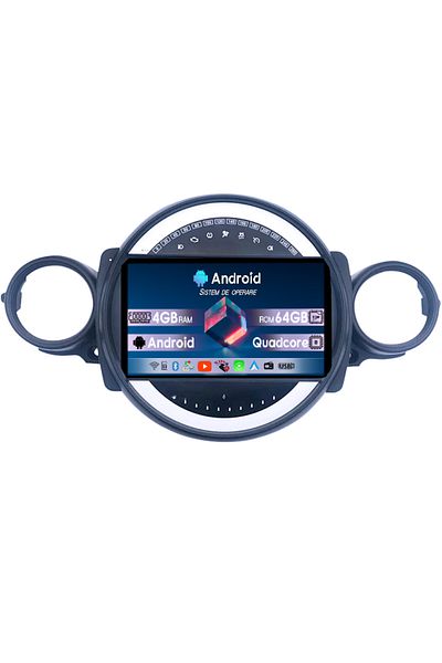 navi-it Navigatie dedicata Mini Cooper 2011-2014, 4GB RAM 64GB ROM, Quad Core, Display 9" QLED 1K, Carplay,