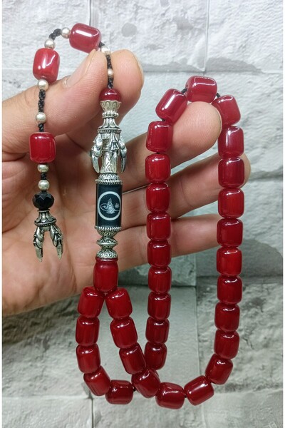 Tasarım Double Clawed Clamping Amber Prayer Beads