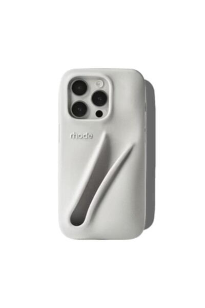 rhode رود هايلي كفر جوال حامل لمرطب الشفاه - سلفر ايفون 16بروماكس