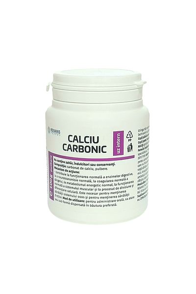 RENANS Calciu carbonic pulbere, 100 g,