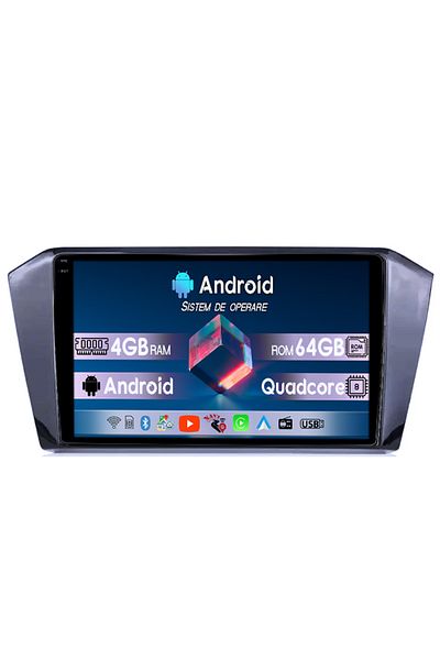 navi-it Navigatie dedicata VW Passat B8 2015-2018, 4GB RAM 64GB ROM, Quad Core, Display 10" QLED 1K, Carplay
