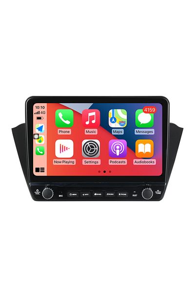 navi-it Dedicated navigation Fabia 2015 with rotary buttons model 2024, 4 GB RAM 64 ROM, Quadcore, Android 13,