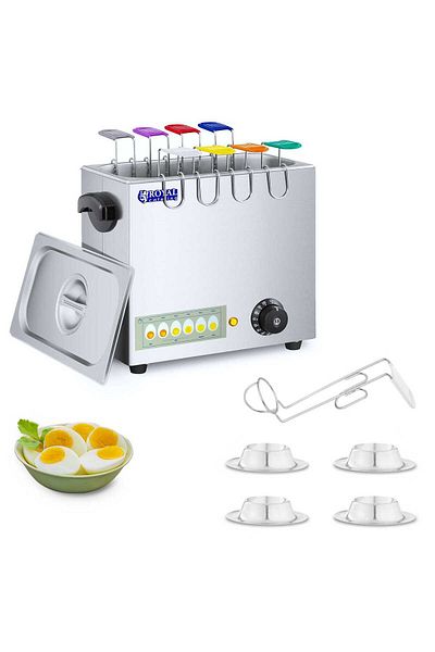 Royal Catering Jajowar urządzenie do gotowania 8 jajek 2600W 30 - 110deg C + 4x podstawka do jajek