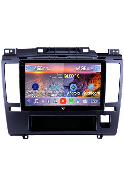 navi-it Dedicated navigation for Nissan Tiida 2005-2010, 4GB RAM 64GB ROM, Octacore, Android 14, QLED 1K 9 Display