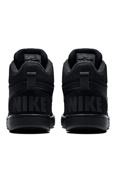 Nike Court Borough Mid Leather Womens Sneaker Hakiki Deri Kadın Günlük Spor Ayakkabı Siyah