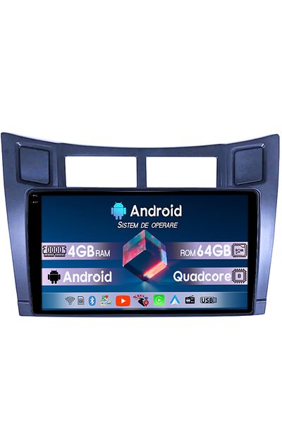 navi-it Dedicated navigation for Toyota Yaris 2012-2017, Android 14, Wireless Carplay and Android auto 4GB RAM 64GB