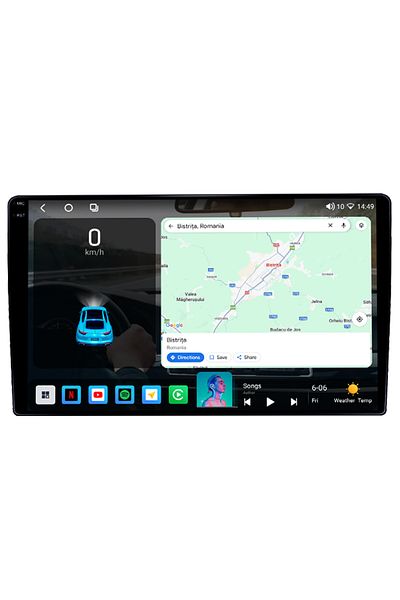 navi-it Navigatie dedicata Ducato 2020, 4GB RAM 64GB ROM, Octacore, Android 14, Display QLED 1K 9", Carplay&