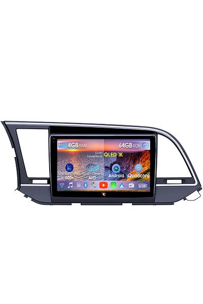 navi-it Dedicated navigation for Hyundai Elantra 2019, 4GB RAM 64GB ROM, Octacore, Android 14, 9" QLED 1K Display