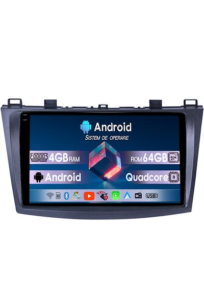 navi-it Navigatie dedicata Mazda 3 2013-2016, 4GB RAM 64GB ROM, Quadcore, Android 14, Display QLED 1K, 9", D