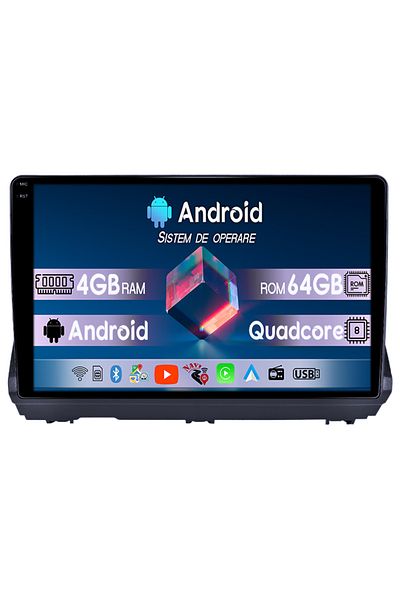 navi-it Navigatie dedicata Dacia Logan 3 2021-2023, 4GB RAM 64GB ROM, Quad Core, Display 9" QLED 1K, Carplay
